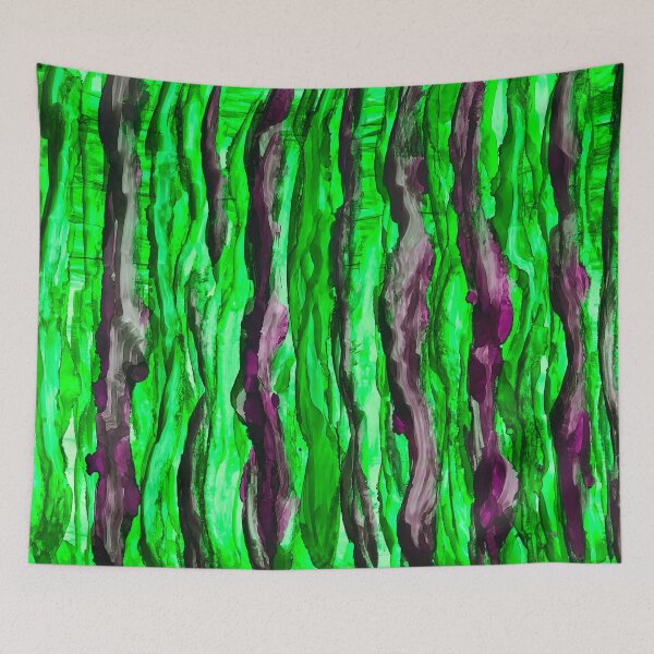 Item preview, Green black stripes designed and sold by Lois Gardiner.