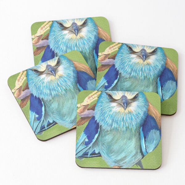 Item preview, A Bird saluting all the key workers. This European Roller says thank you. designed and sold by Sarah Hearfield.
