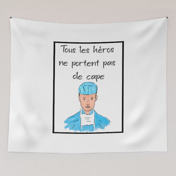 Item preview, Not all Heroes wear a Cape - french v3 designed and sold by Minimal Calm.