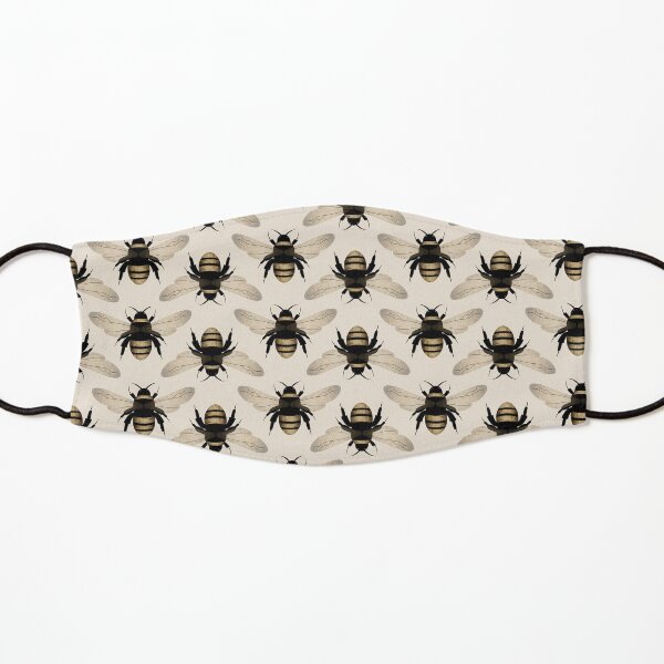 Botanical Gold Bees Kids Mask