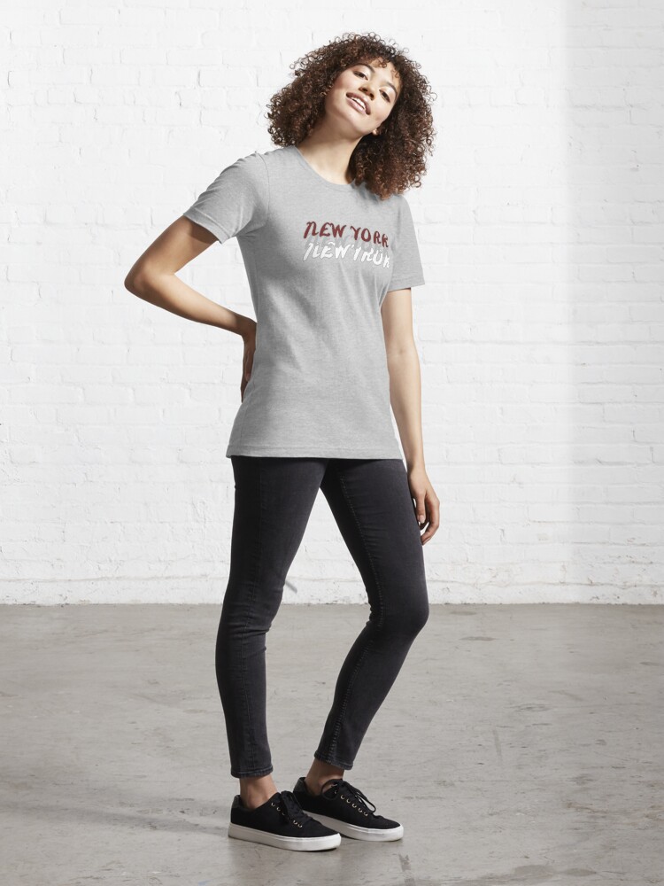 NEW YORK PRINT T-SHIRT - Burgundy