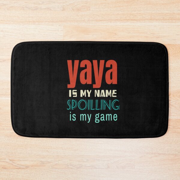 Item preview, Yaya Is My Name spoiling is my game : Funny Yaya Shirt Gifts for Yaya Grandmother Best Gift Idea for Yaya Birthday Christmas Mothers Day Present vintage style idea design designed and sold by Chamssou.