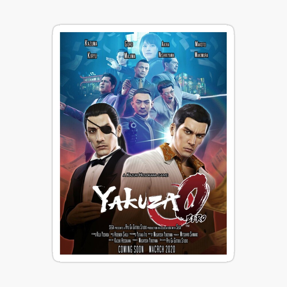 Yakuza 0 Movie Poster Photographic Print By Pfcpatrickc Redbubble