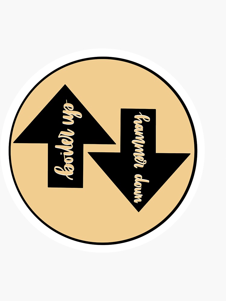 "Boiler Up Hammer Down" Sticker for Sale by kaohlwin Redbubble