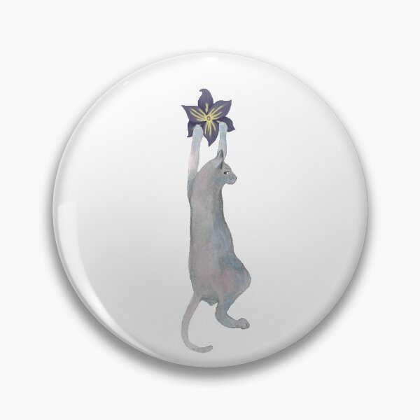 Item preview, Cats climbing flowers on purple gray  designed and sold by Andreea Dumez.