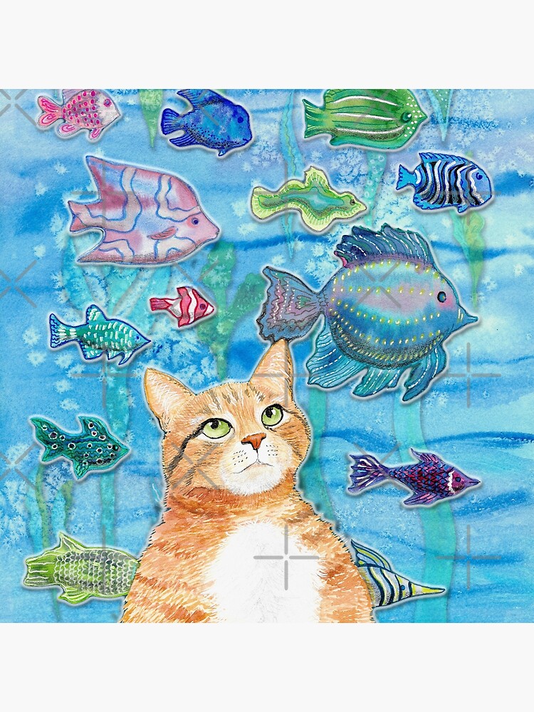 Aqua Cat by andreeadumez