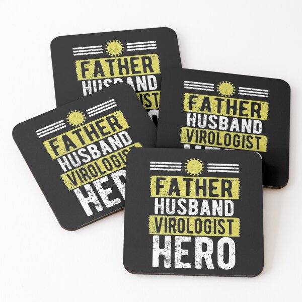Item preview, Father Husband Virologist Hero Father's Day t shirt designed and sold by Dan66.