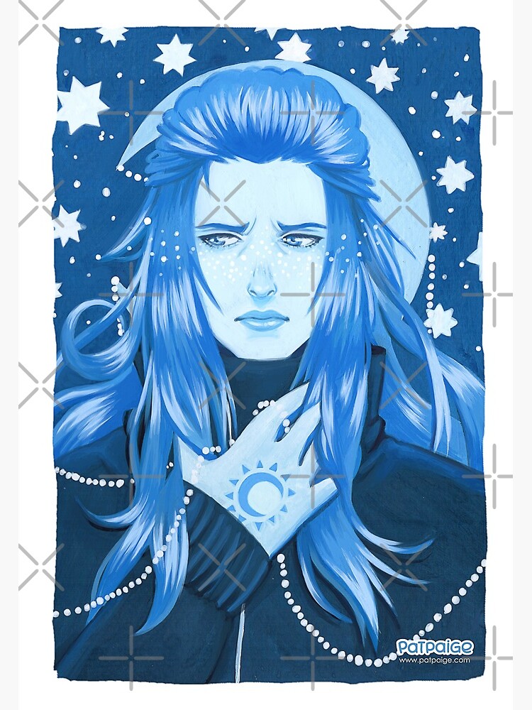 Imagen 3 de 3, Lámina artística con la obra La Luna, diseñada y vendida por PatPaige.