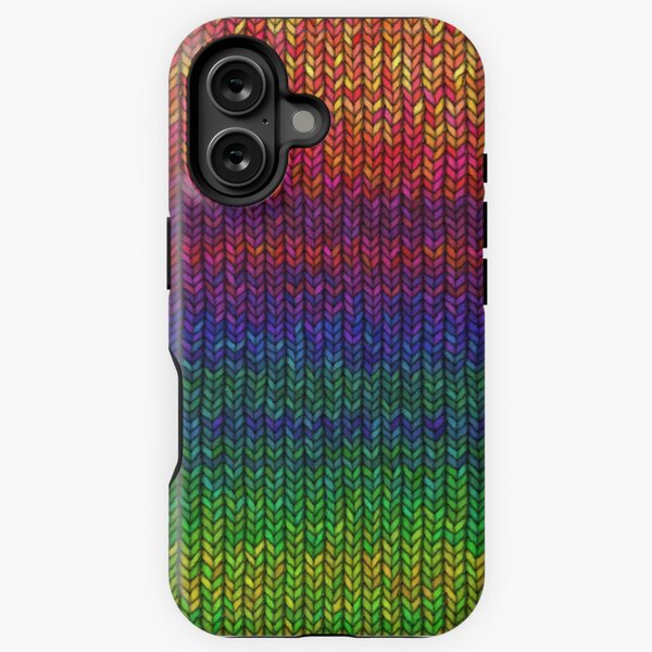Rainbow Knit Photo iPhone Tough Case