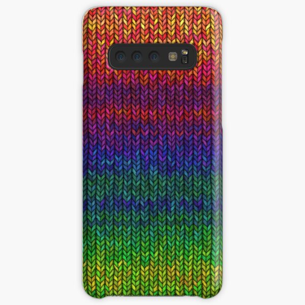Rainbow Knit Photo Samsung Galaxy Snap Case