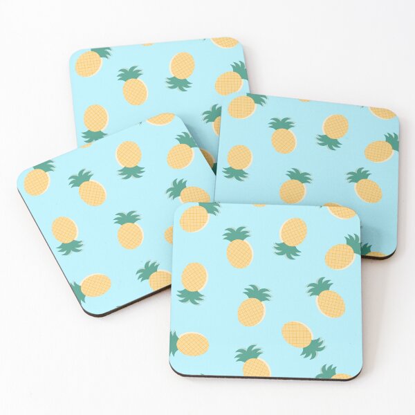 Item preview, Pineapple Pattern Blue Background designed and sold by rianfee.