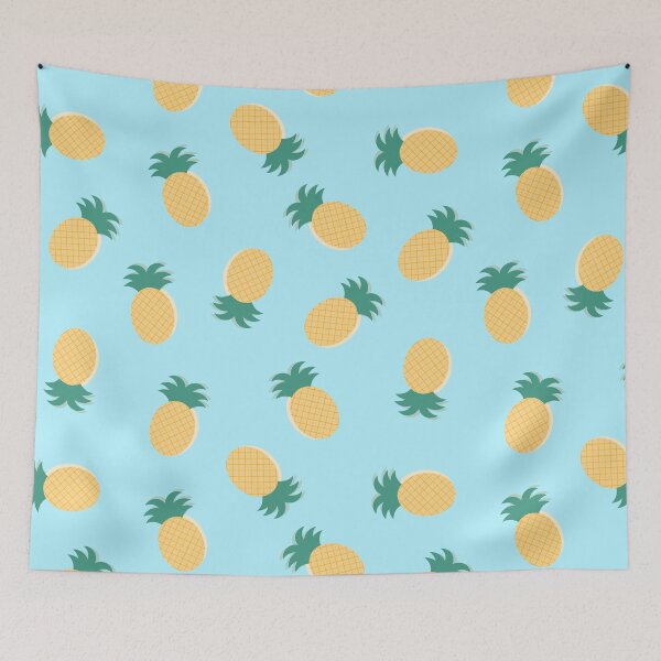 Item preview, Pineapple Pattern Blue Background designed and sold by rianfee.