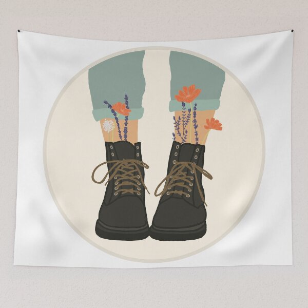 Item preview, wildflowers in boots designed and sold by livi-maree.