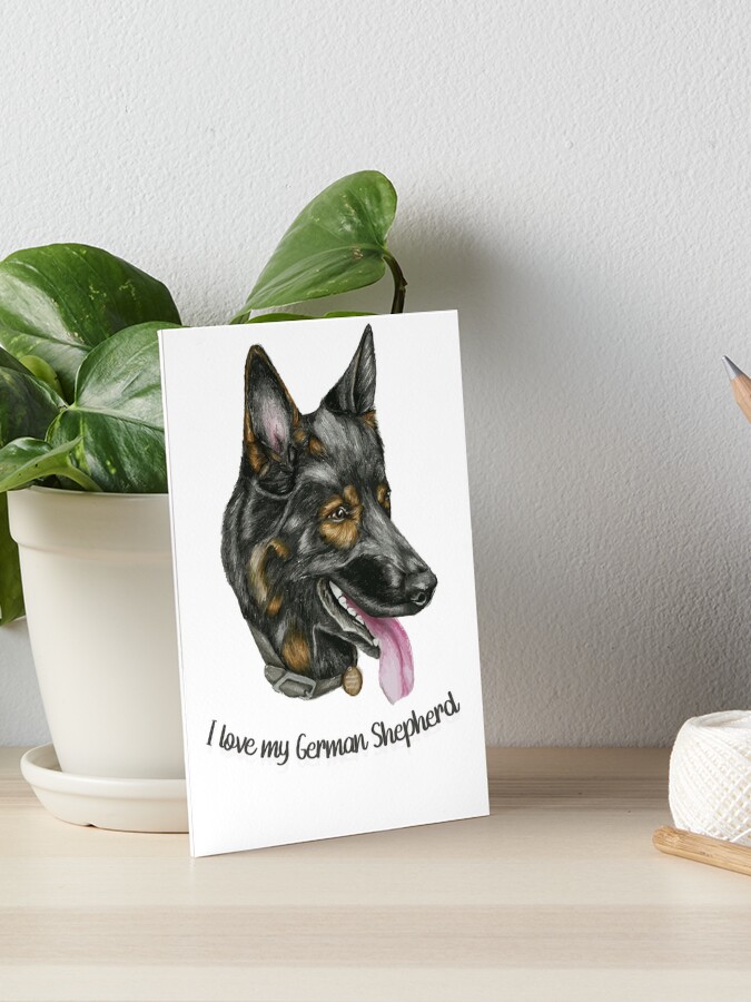i love my german shepherd