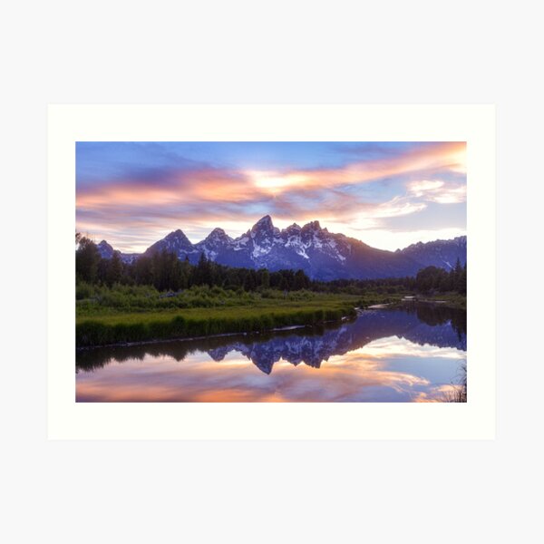 Grand Teton Sunset Art Print