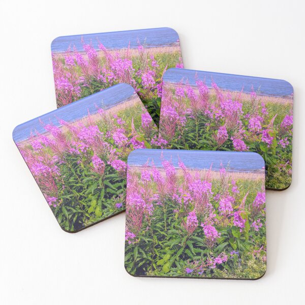 Item preview, Bright pink summer flowers designed and sold by naerebout.