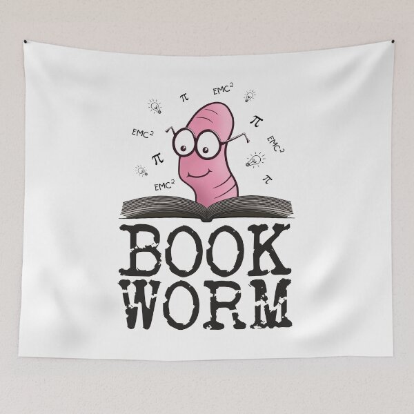 Item preview, Book Lover Cute Book Worm Novelty Gift  designed and sold by T-minus.