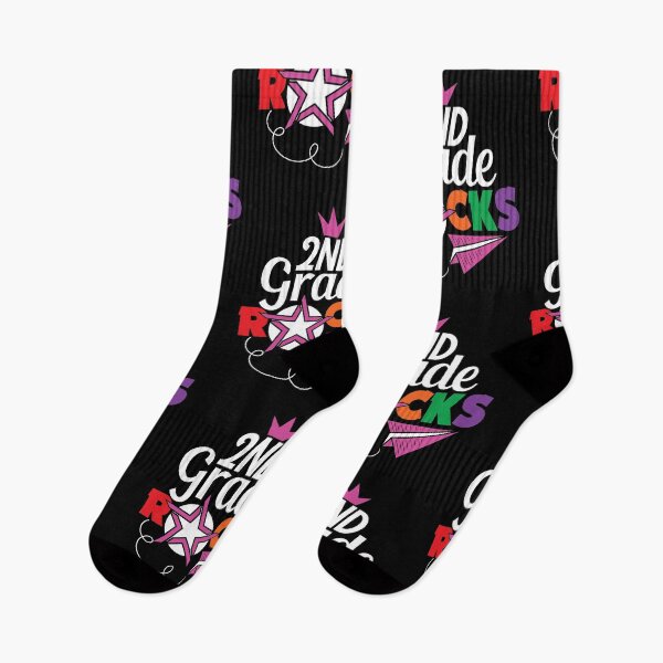 Item preview, 2nd Grade Rocks Funny Girls Elementary School Student designed and sold by Tee Kaboom!.