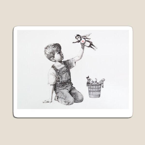 BANKSY NHS SUPERHERO NURSE MASK - Makes An Ideal Gift! Magnet