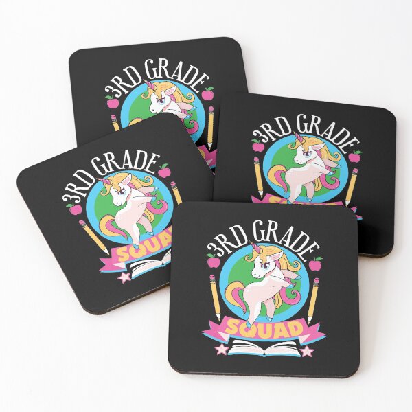 Item preview, 3rd Grade Squad Unicorn Funny Girls Elementary School Student designed and sold by Tee Kaboom!.
