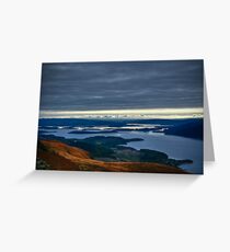 Slowly going up Ben Lomond Greeting Card