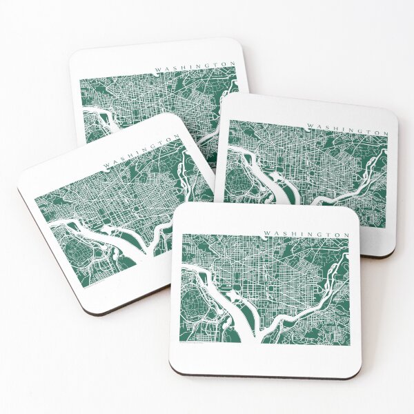 Item preview, Washington DC Map Art  designed and sold by CartoCreative.