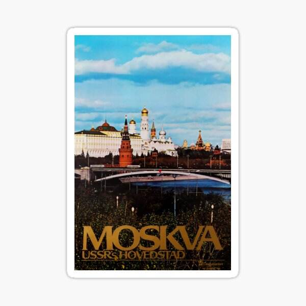 Artikel-Vorschau von Moskva USSR vintage travel poster, designt und verkauft von stickart-marek.