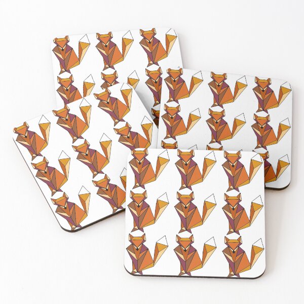 Item preview, Geometric Foxes Pattern Orange Palette || Shapes || Nature || Abstract Fox || Woodland Creature designed and sold by Hilary Leslie.