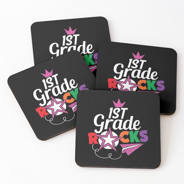 Item preview, 1st Grade Rocks Funny Girls Elementary School Student designed and sold by Tee Kaboom!.