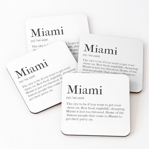 Item preview, Miami Definition designed and sold by tastifydesigns.