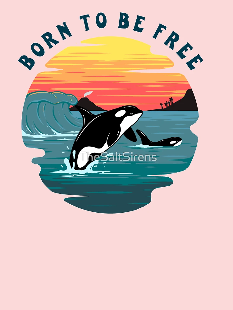 Orca/Killer Whale Conservation Leggings, Swim, Dive, Surf