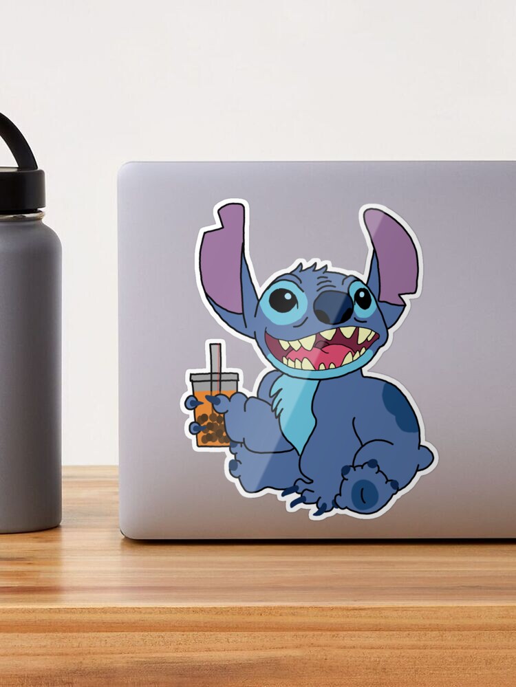 Pegatina de Stitch Drinking Boba -  España