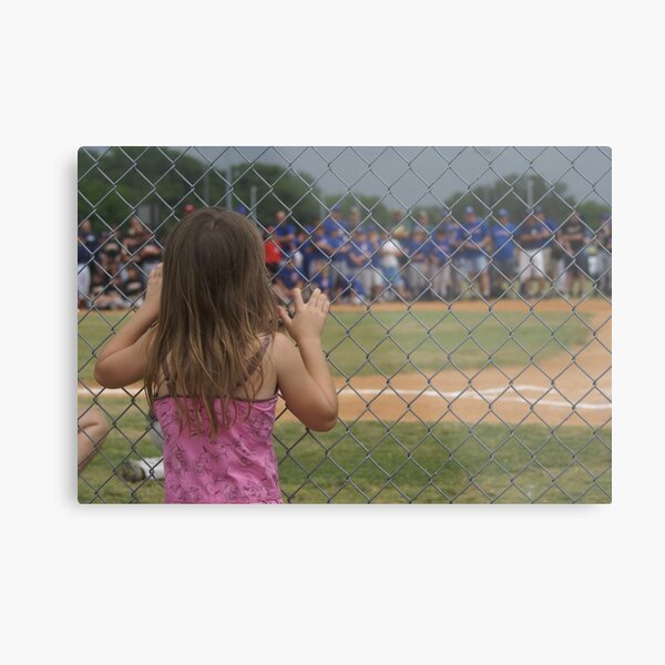The Great American Past Time....Starts Young Metal Print