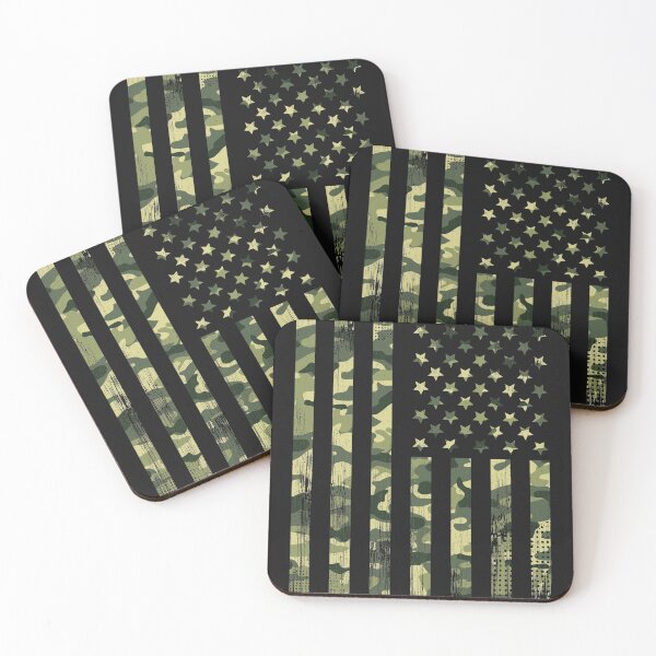 Item preview, Green Camo Distressed American Flag  designed and sold by PrintmellcTx.