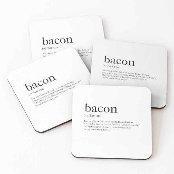 Item preview, bacon definition designed and sold by tastifydesigns.