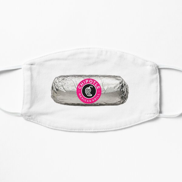 Chipotle Burrito - Pink Flat Mask