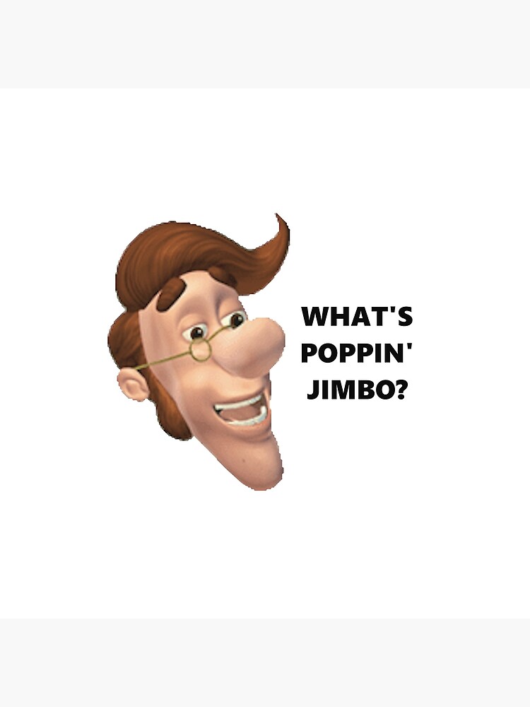 Whats Poppin Jimbo Meme Black Lettering Poster For Sale By Freshmemes Redbubble 