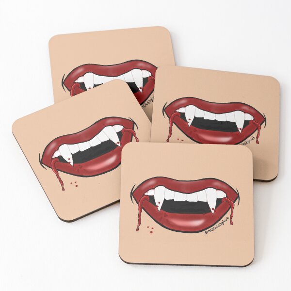 Item preview, Female Vampire Red Lips & Fangs designed and sold by BRobinson.