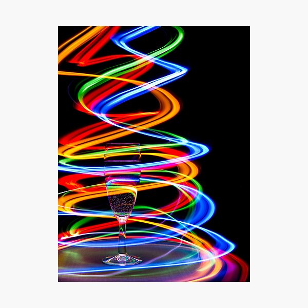 Neon Trails Photographic Print
