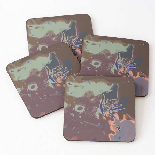 Item preview, purple pink green and brown painting abstract designed and sold by Mrvell.