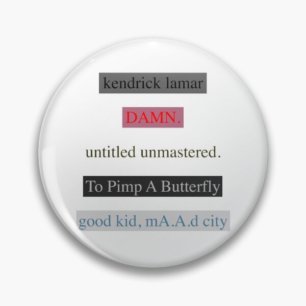 Item preview, kendrick albums in the damn. font designed and sold by SimonNeedham.