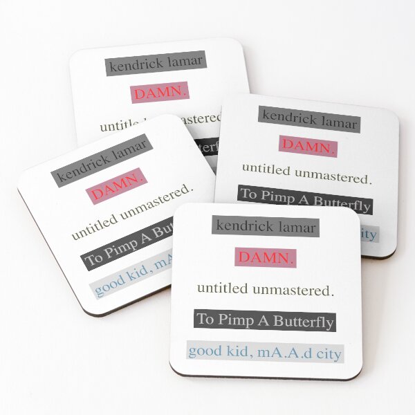 Item preview, kendrick albums in the damn. font designed and sold by SimonNeedham.