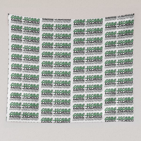 Item preview, Long Island New York Green Black and White Font designed and sold by Hungry Hungry  Buffalo.