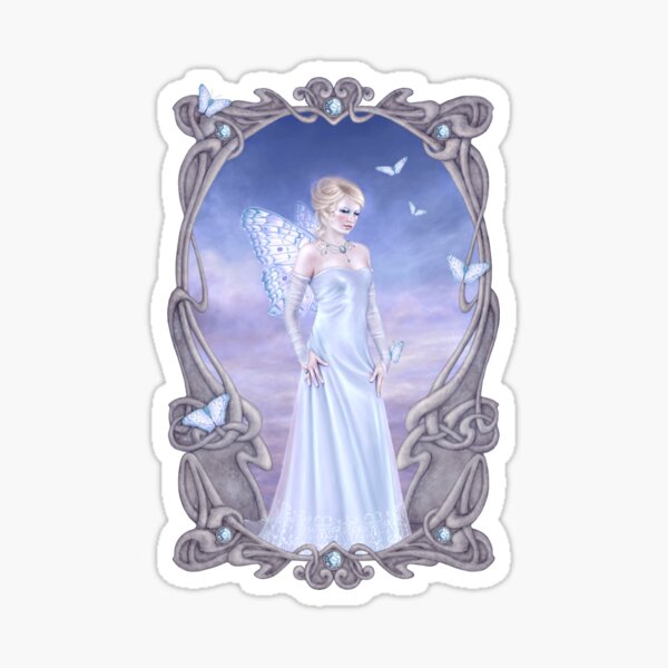 Diamond Birthstone Fairy Sticker
