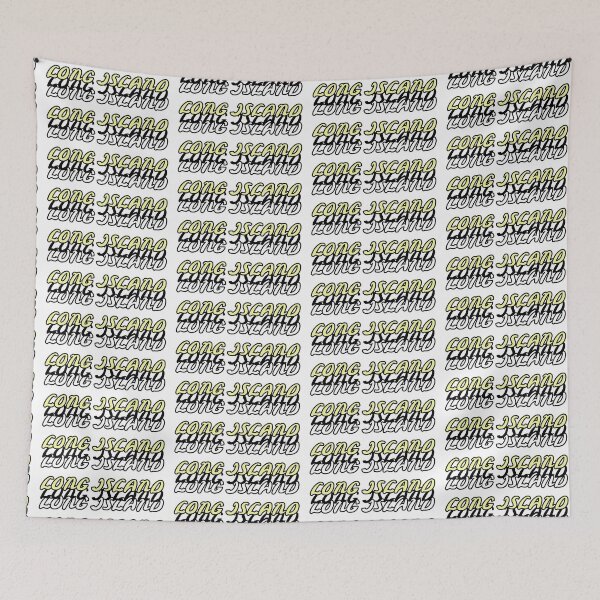 Item preview, Long Island New York Yellow Black and White Font designed and sold by Hungry Hungry  Buffalo.