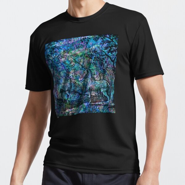 Alchemical Secrets - "The Stag And The Unicorn" Active T-Shirt