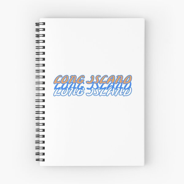 Item preview, Long Island New York Orange Blue and White Font designed and sold by Hungry Hungry  Buffalo.