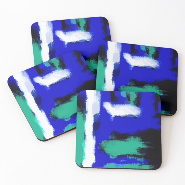 Item preview, blue green and white painting texture  designed and sold by Mrvell.