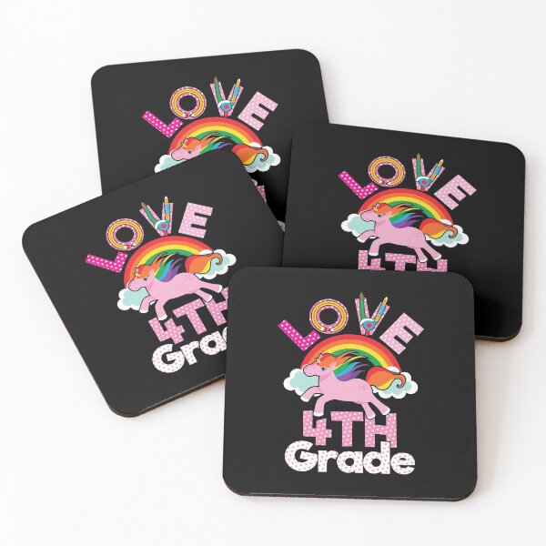 Item preview, Love 4th Grade Unicorn Funny Girls Elementary Student designed and sold by Tee Kaboom!.