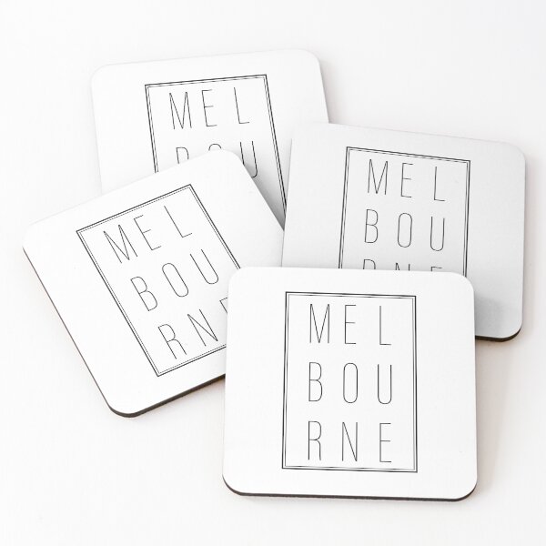 Aperçu de l'œuvre Melbourne - Impression typographique / Texte noir créée et vendue par TWPCdesigns.